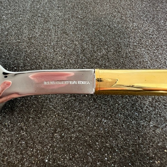 Retroneu 4 pc Demitasse Spoon Set - Gold and Silver Tone - Picture 4 of 8